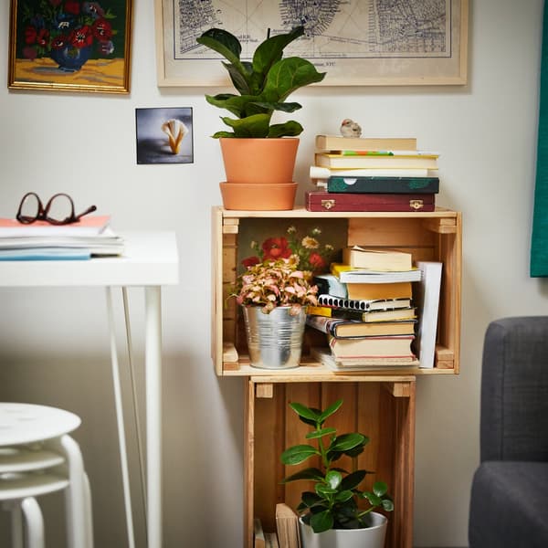 Wooden box.