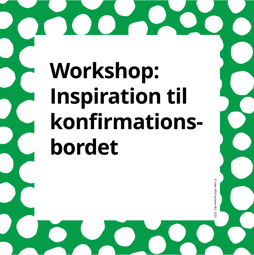 Workshop: Dæk et smukt konfirmationsbord