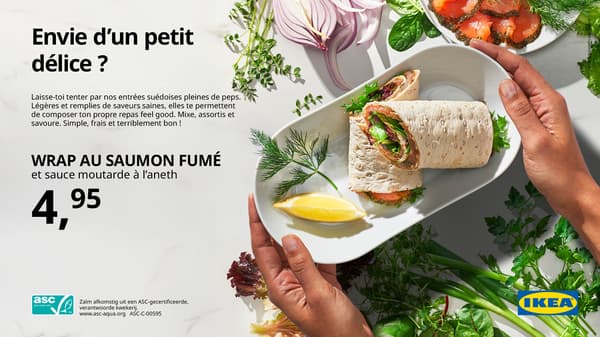 Wrap saumon fumé