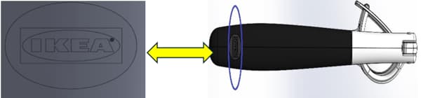 Wyciskacz do czosnku IKEA 365+ VÄRDEFULL czarny