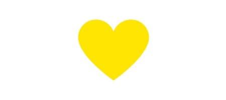 Yellow heart.