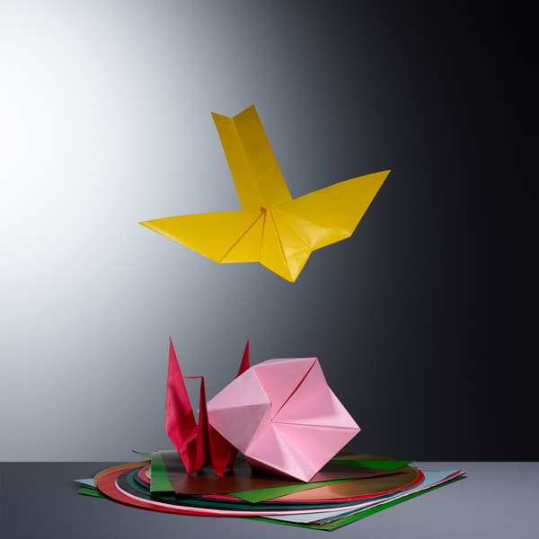 You can make almost anything with IKEA LUSTIGT origami paper in 13 different bright colors and 3 shapes.