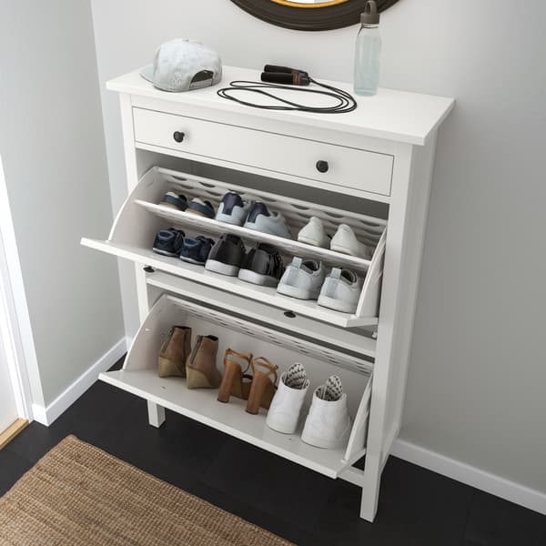 zapatero blanco abierto