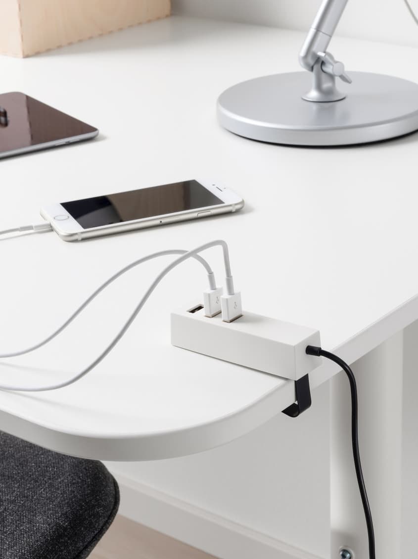 zaryadnoe ustroistvo usb zakrepleno na stoleshnice 964bd5e05d593e5a572892f81e6ac46e икеа кабель для телефона