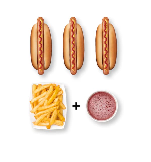 zestaw hot-dogów