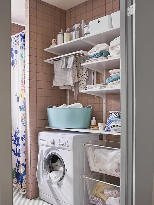 Zona de lavandería en casa