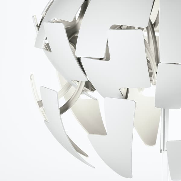 Zoom sur une suspension blanche
