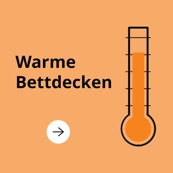 Zu warmen Bettdecken.