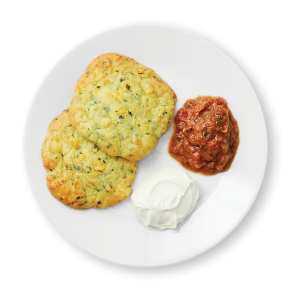 Zuccini and corn fritters