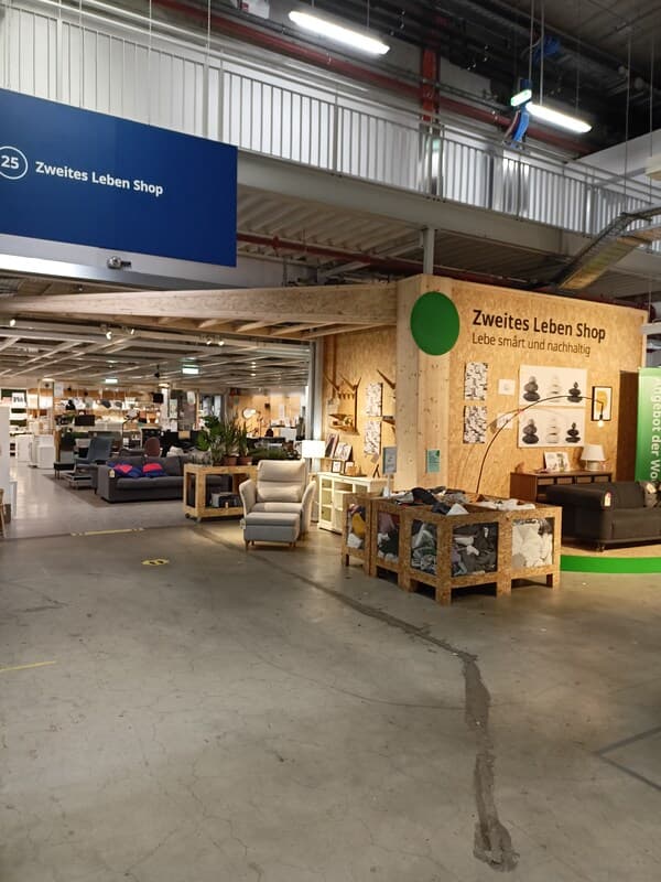 Zweiter Leben Shop Bereich in einem IKEA Einrichtungshaus in Vösendorf.