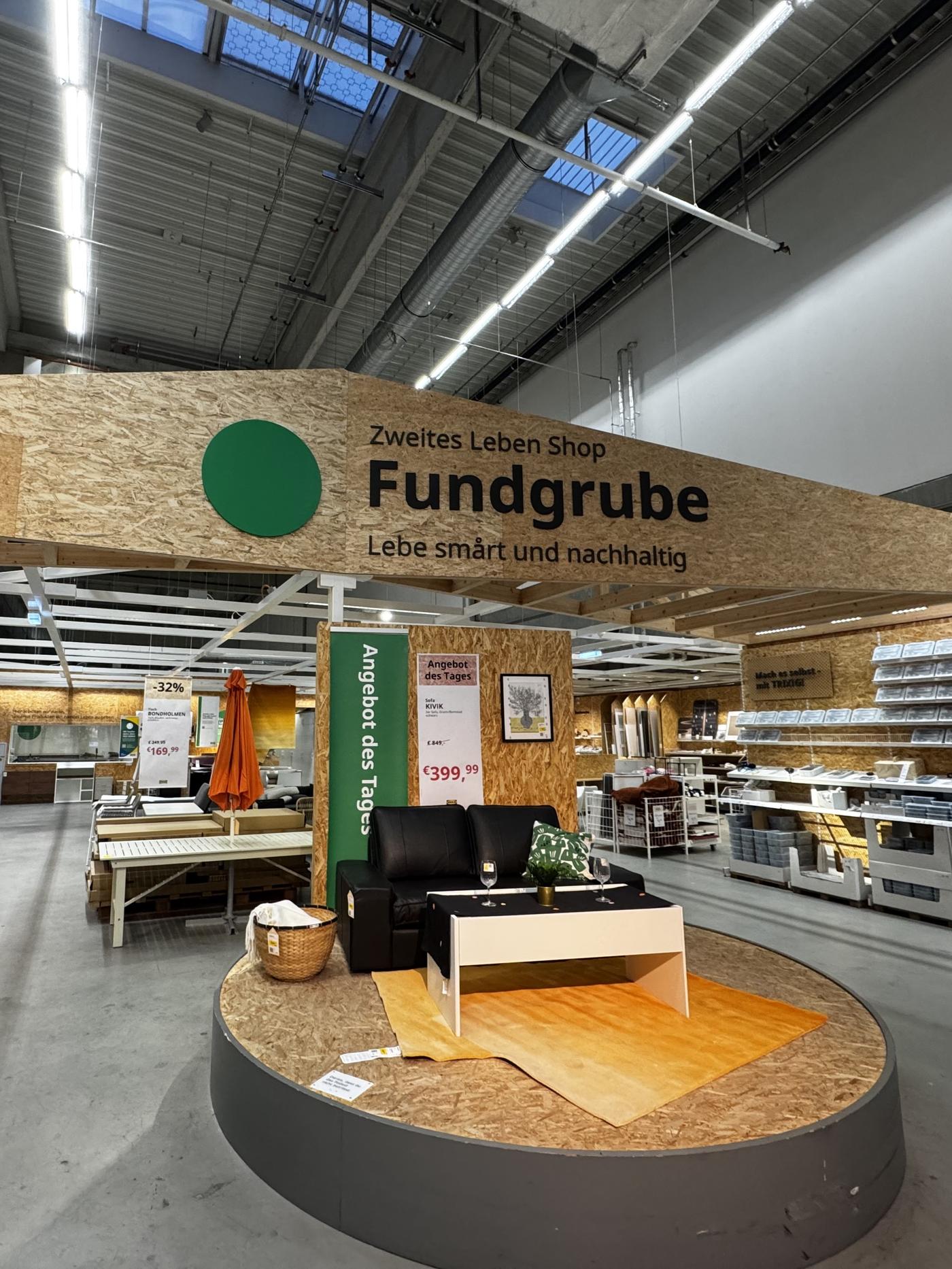 Zweites Leben ShopPlattform in einem IKEA Einrichtungshaus.