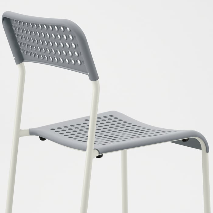 ADDE Chair, grey/white IKEA