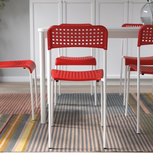 ADDE Chair, red/white