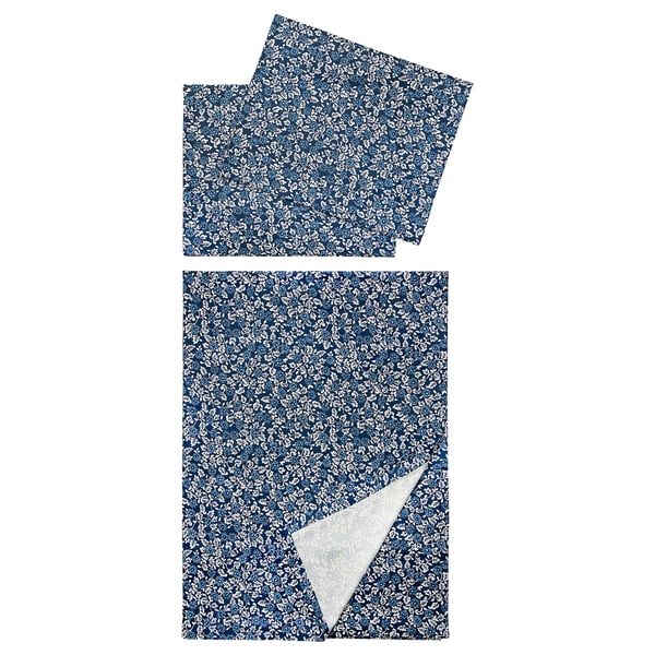 ÄLSKEBLÅMME Flat sheet and 2 pillowcase, 240x260/50x80 cm