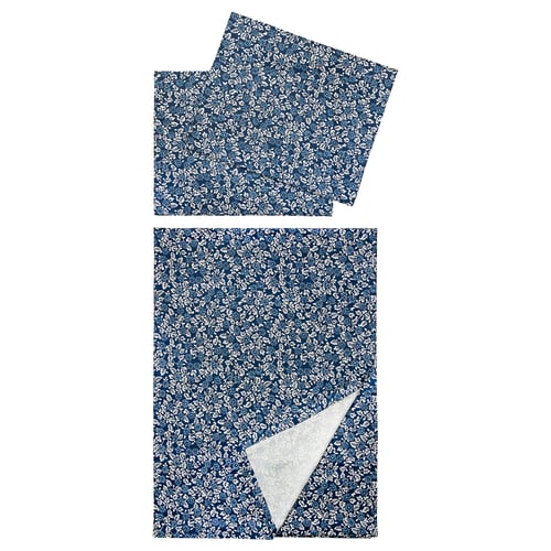 ÄLSKEBLÅMME Flat sheet and 2 pillowcase, 240x260/50x80 cm