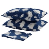 ÄNGLATÅRAR Flat sheet and 2 pillowcase, blue, 240x260/50x80 cm