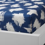 ÄNGLATÅRAR Flat sheet and 2 pillowcase, blue, 240x260/50x80 cm