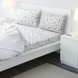 ÄNGLATÅRAR Flat sheet and 2 pillowcase, white, 240x260/50x80 cm