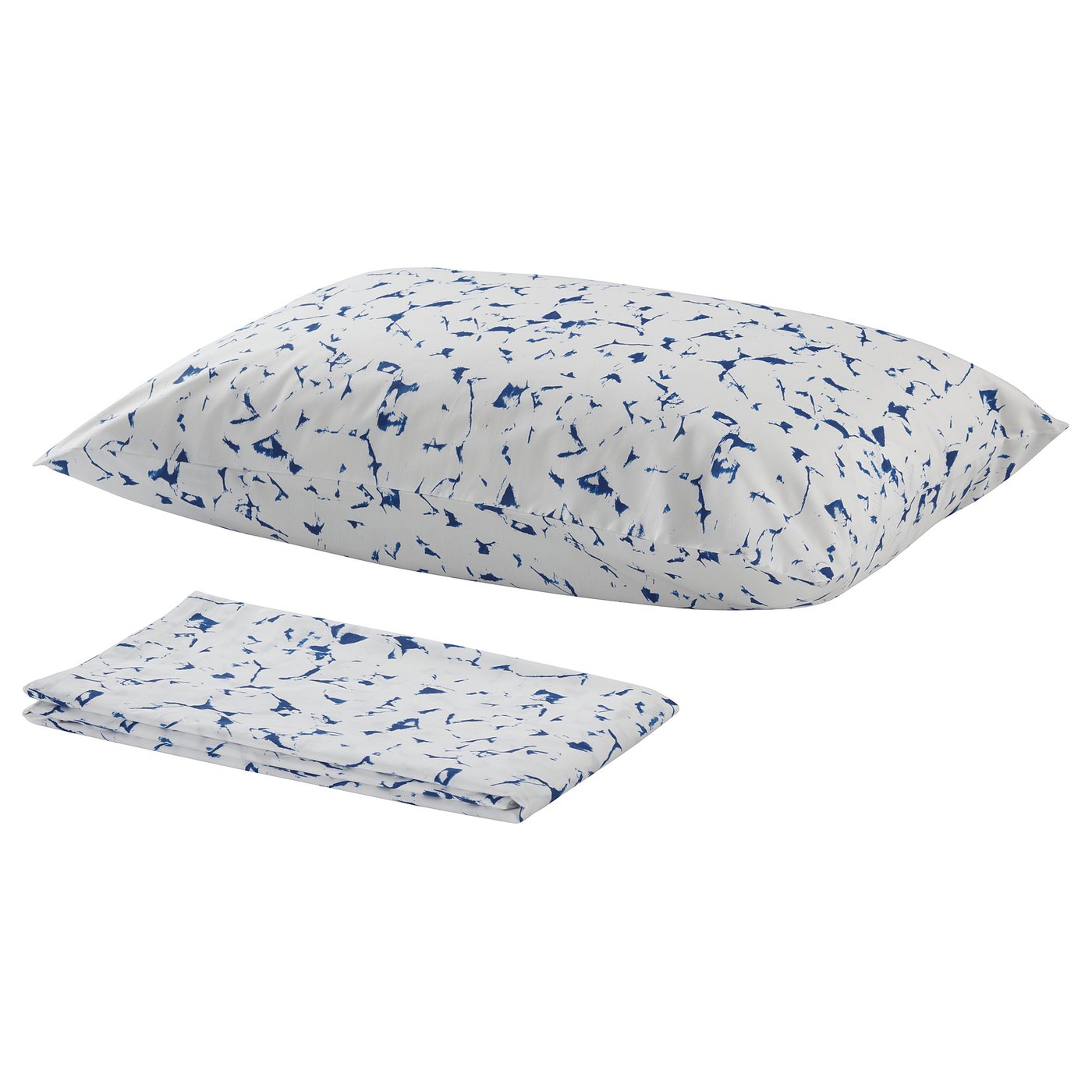 ÄNGLATÅRAR flat sheet and pillowcase, white, 150x260/50x80 cm (59x102