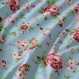 ÄRTCYPRESS Flat sheet and 2 pillowcase, turquoise, 240x260/50x80 cm