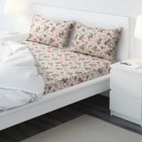 ÄRTCYPRESS Flat sheet and 2 pillowcase, white, 240x260/50x80 cm