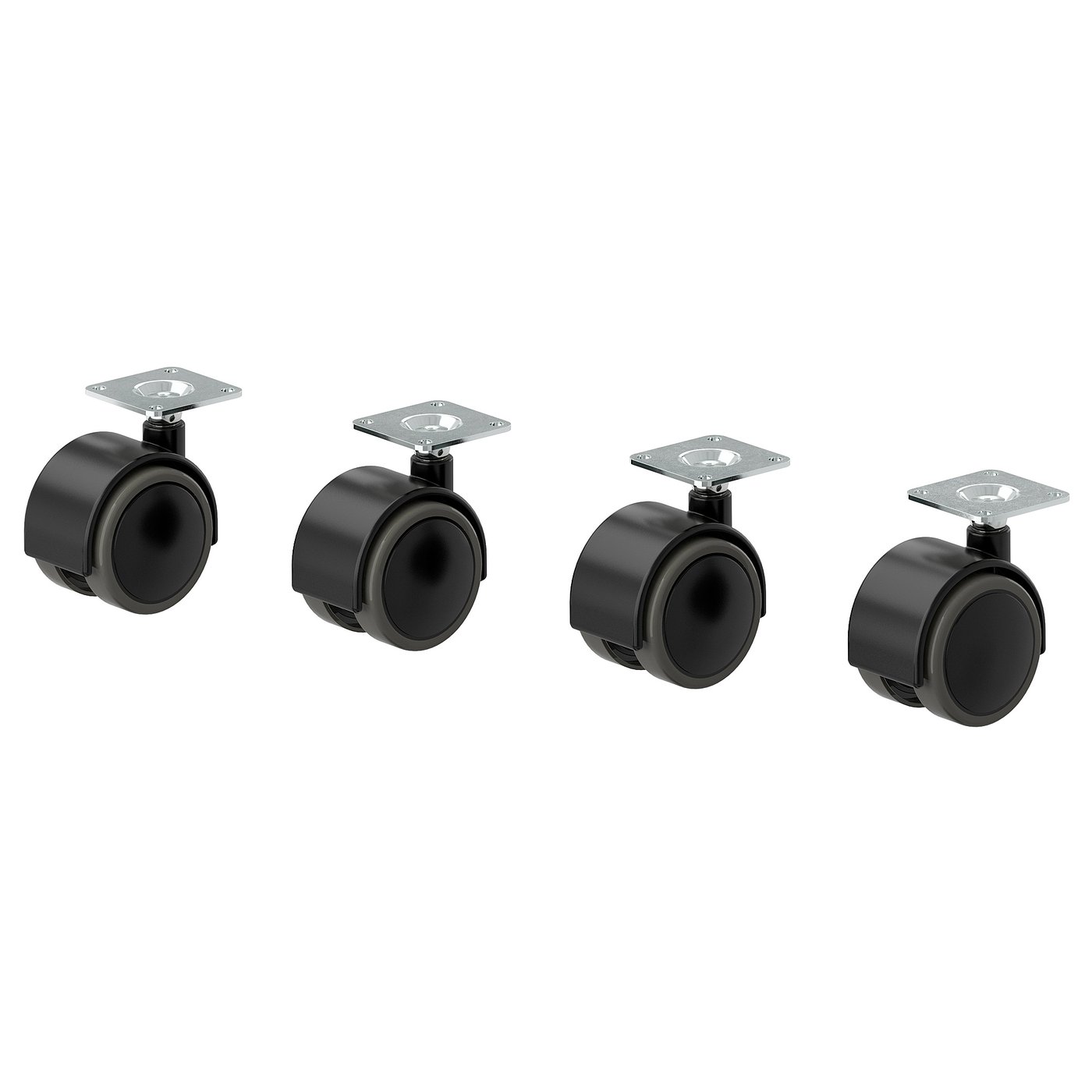 ALEX Castor, black, 50 mm (2 ")