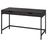 ALEX Desk, black-brown, 132x58 cm