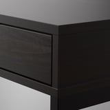 ALEX Desk, black-brown, 100x48 cm