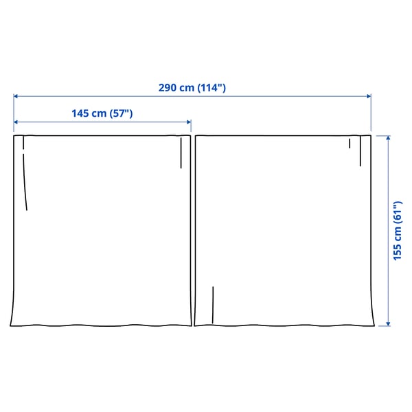 Illustration with measurements for the product: ALVINE SPETS.