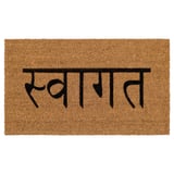 ÅRÖSUND Door mat, natural/black, 40x70 cm