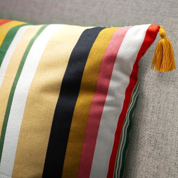 AROMATISK Cushion cover, stripe/multicolour, 50x50 cm