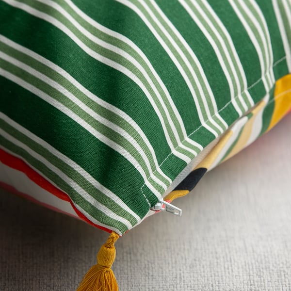 AROMATISK Cushion cover, stripe/multicolour, 50x50 cm