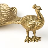 AROMATISK Decoration, peacock/gold-colour, 9 cm