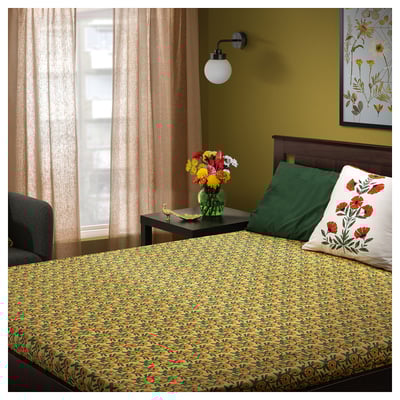 AROMATISK Flat sheet and 2 pillowcase, multicolour, 240x260/50x80 cm