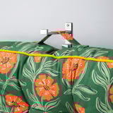 AROMATISK Floor cushion, floral pattern, 45x45x10 cm
