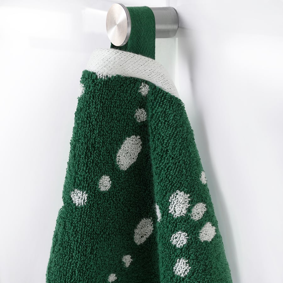 AROMATISK hand towel, green, 40x70 cm (16x28") IKEA