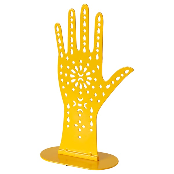 AROMATISK Jewellery stand, yellow, 30x18 cm (12x7") IKEA