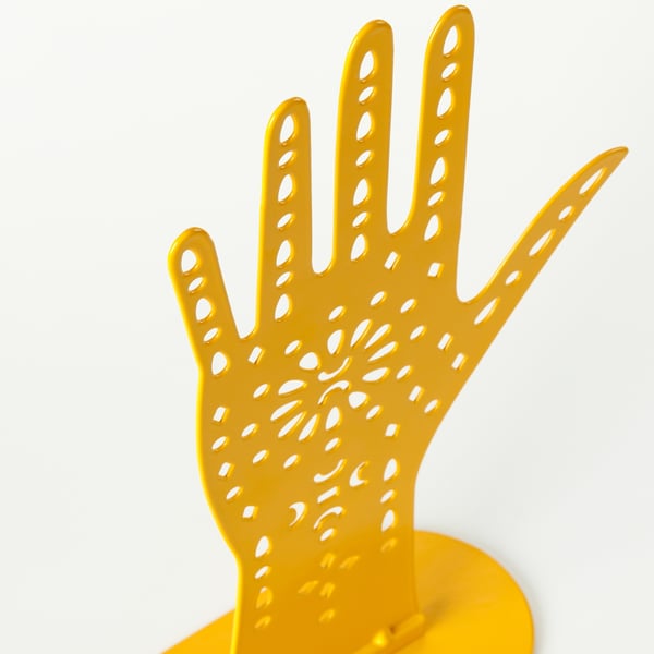 AROMATISK Jewellery stand, yellow, 30x18 cm (12x7") IKEA