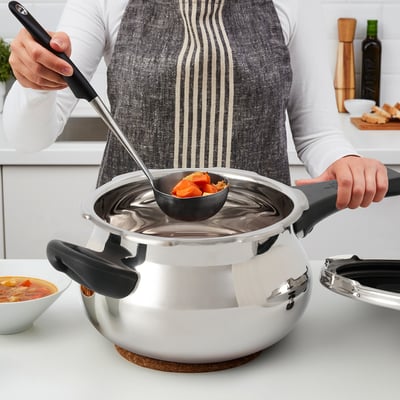ARVFÄLTMAL Pressure cooker, stainless steel, 3 l