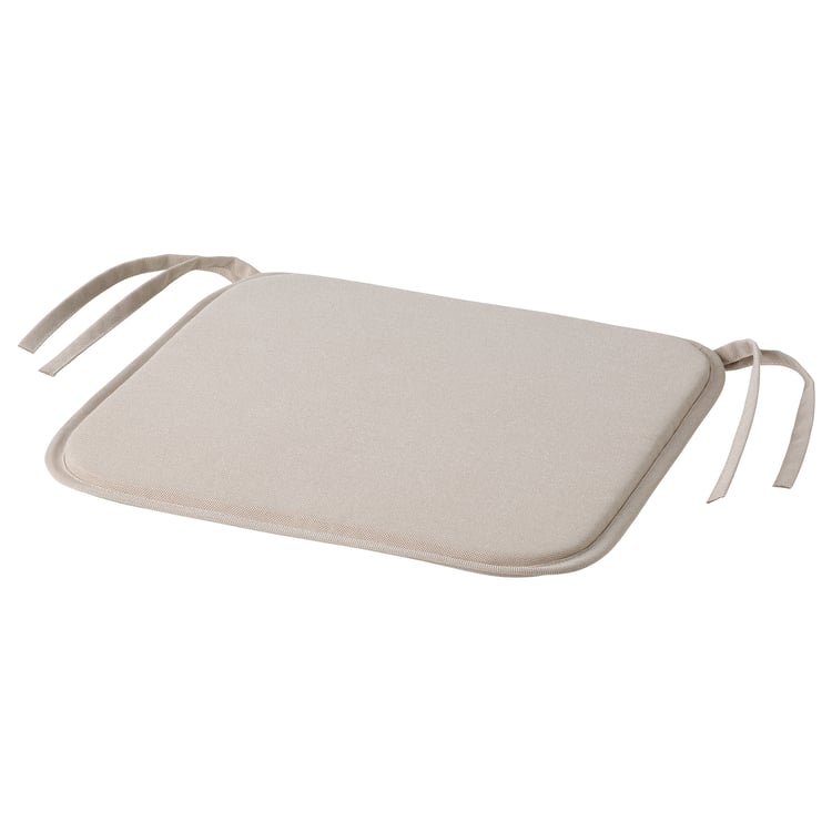 ASKNÄTFJÄRIL chair pad, beige, 34x34x1.5 cm (13x13x1") IKEA