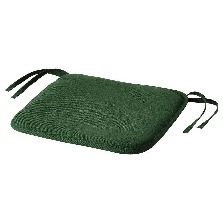 ASKNÄTFJÄRIL chair pad, dark green, 34x34x1.5 cm (13x13x1") IKEA
