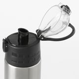 BÅGCIKLID Steel vacuum flask, silver-colour, 1 l