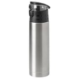 BÅGCIKLID Steel vacuum flask, silver-colour, 1 l