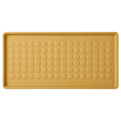 BAGGMUCK Shoe mat, in/outdoor/dark yellow, 71x35 cm