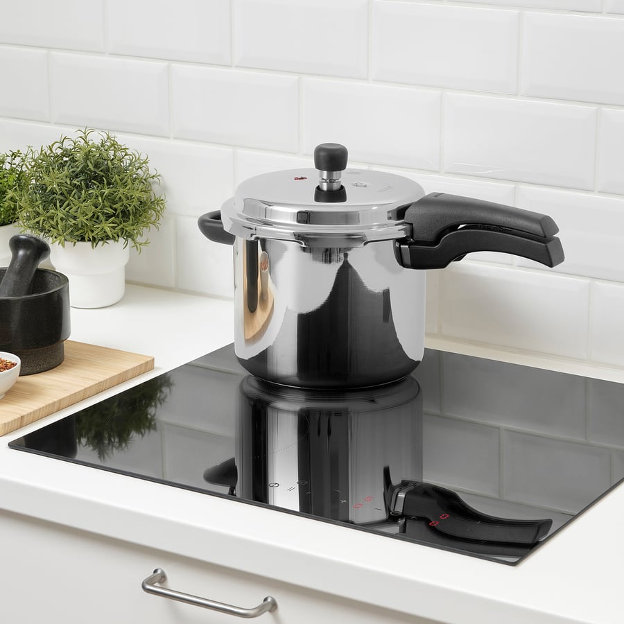 BANDGURAMI pressure cooker, stainless steel, 5.5 l (5.8 qt) IKEA