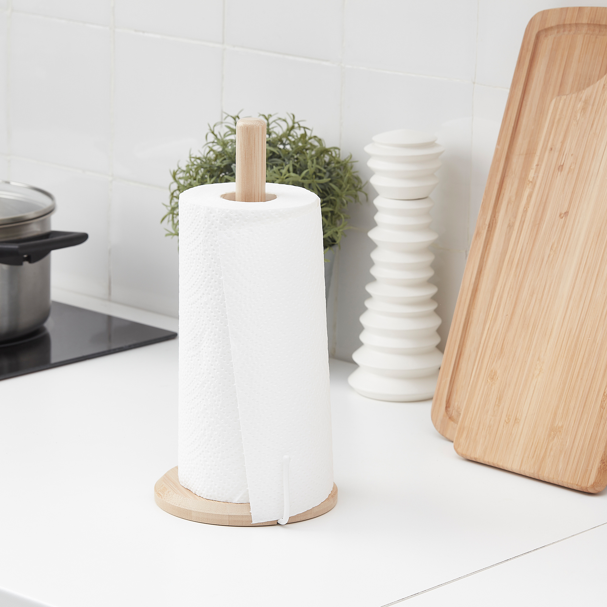 BARKARYD Kitchen roll holder, bamboo IKEA
