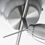 BAROMETER Ceiling track, 5-spots, nickel-plated
