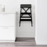 BEKVÄM Step stool, black, 63 cm