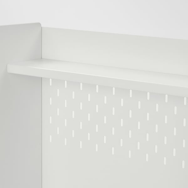 BERGLÄRKA Desk top and shelf, white, 120x70 cm