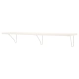 BERGSHULT / FÖRLÄGGARE Wall shelf, white/white, 120x30 cm